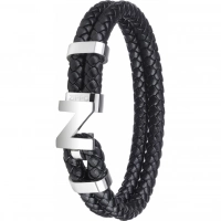 Браслет Zippo Steel Braided Leather Bracelet (20 см) купить в Королёве