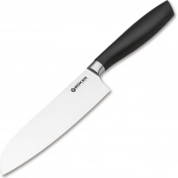 Кухонный нож шефа Bker Core Santoku, 163 мм, сталь X50CrMoV15, рукоять пластик купить в Королёве