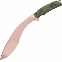 Мачете Fox Extreme Tactical Trakker Kukri, сталь N690, рукоять Forprene, зеленый купить в Королёве