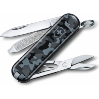 Нож перочинный Victorinox  Classic, сталь X55CrMo14, рукоять Cellidor®, синий камуфляж купить в Королёве