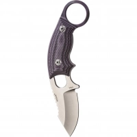 Нож с фиксированным клинком Hogue EX-F03, сталь 154CM Stone-Tumbled Clip Point, рукоять стеклотекстолит G-Mascus® — Purple 5.7 см. купить в Королёве