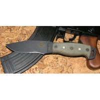 Нож с фиксированным клинком Ontario «NS-4 Black Canvas Micarta Handle» купить в Королёве