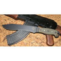 Нож с фиксированным клинком Ontario «NS-9 Black Micarta «, фосфорные доты купить в Королёве