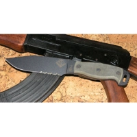 Нож с фиксированным клинком Ontario «RD6 Black Micarta», серрейтор купить в Королёве