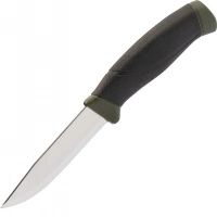 Нож с фиксированным лезвием Morakniv Companion MG (C), углеродистая сталь, рукоять резина/пластик, цвет хаки купить в Королёве