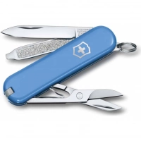 Нож Victorinox Classic SD Colors, Summer Rain (0.6223.28G) голубой, 7 функций 58мм купить в Королёве