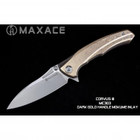 Складной нож Maxace Corvus, сталь M390, Mokume  TC4+Inlay купить в Королёве