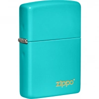 Зажигалка Classic Flat Turquoise ZIPPO Logo купить в Королёве