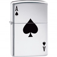 Зажигалка ZIPPO Armor™  Туз с покрытием High Polish Chrome купить в Королёве