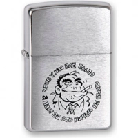 Зажигалка ZIPPO Горилла, латунь с покрытием Brushed Chrome, серебристый, матовая, 36х12×56 мм купить в Королёве