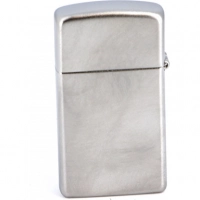 Зажигалка ZIPPO Slim® с покрытием Satin Chrome™, латунь/сталь, серебристая, матовая, 30х10×55 мм купить в Королёве